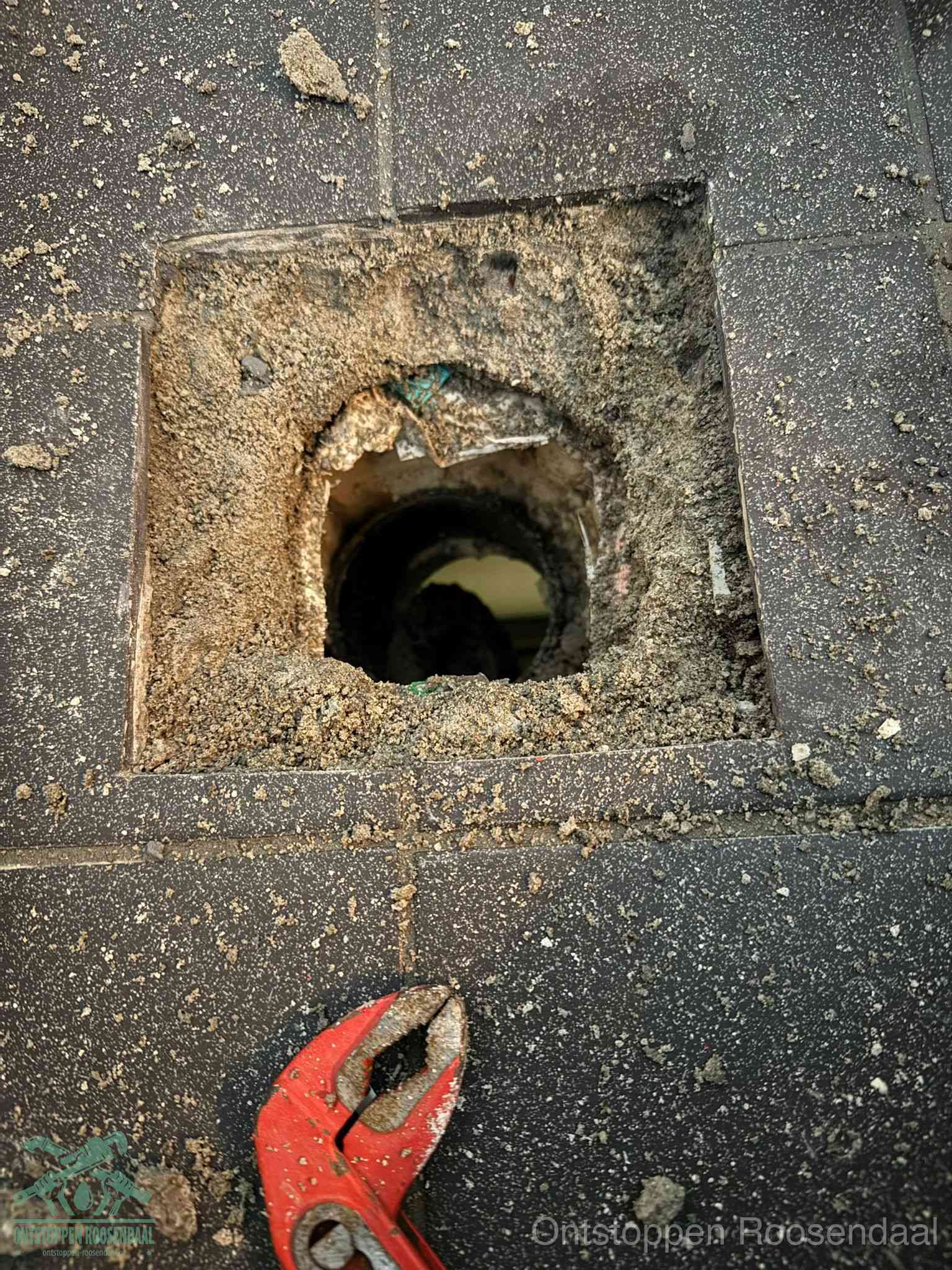 Rioolputje erfgrens eigendom in Roosendaal